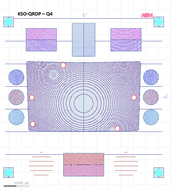 Test patterns on a computer-generated hologram (CGH)