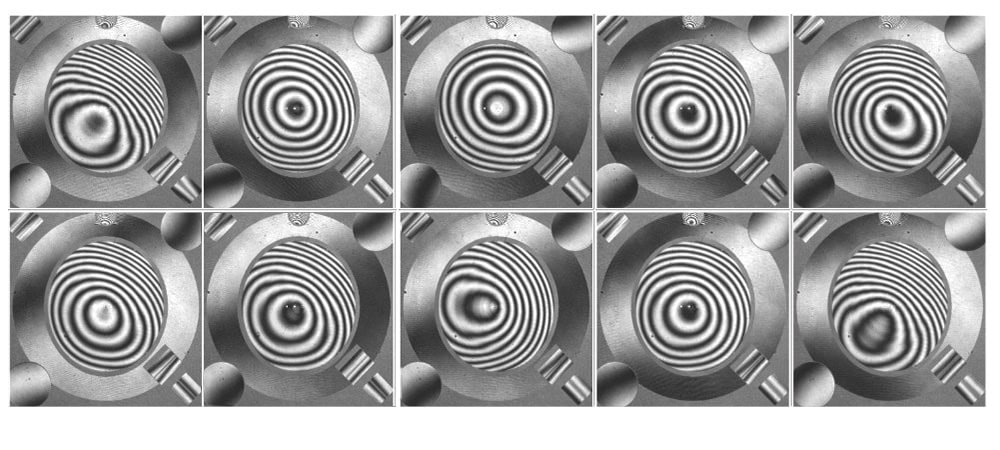 Ten measurements demonstrate excellent repeatability of the alignment method under practical conditions.